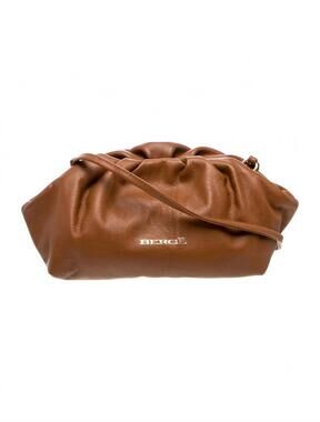 NEW BERGE women's mini tramonto shoulder bag in tan